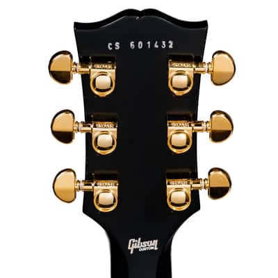 Gibson Custom Shop Modern Les Paul Custom Long Scale Electric Guitar, Ebony image 7