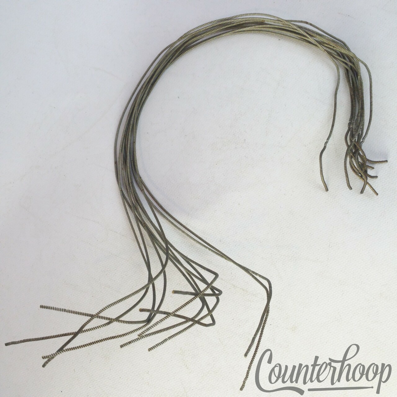 Leedy 13"11-Strands Snare Drum Coiled Silk Wound Wires Coils Vintage10s Marching — main photograph