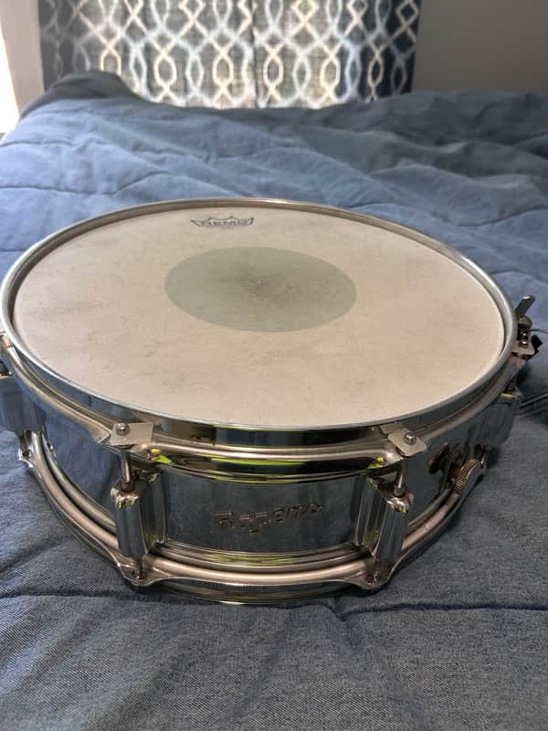Rogers 5x14" Brass Powertone snare drum 70s - Chrome image 1