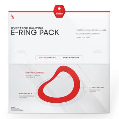 Evans E-Ring Set Standard, 12", 13", 14", 16" - Accessory for Drumhead image 3