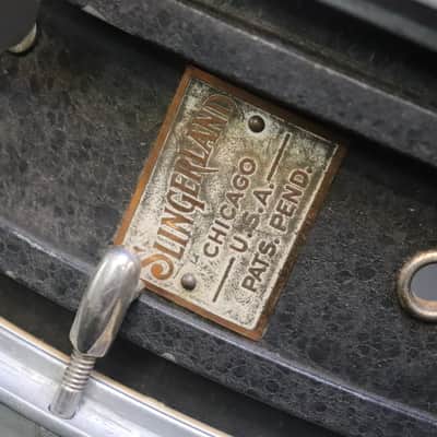 Slingerland 5x14 Eugene Geisler Cast Aluminum Snare Drum Vintage 1920's image 2