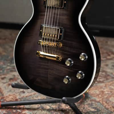 Gibson Les Paul Modern Supreme Electric Guitar - Transparent Ebony Burst with Hardshell Case image 5
