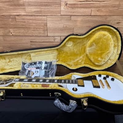 Epiphone Les Paul Custom "Inspired by Gibson Custom" Guitar 2024 - Alpine White 8lbs 5oz w/Hard Case. New! image 21