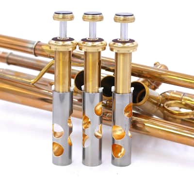 Carol Brass Custom Bronze 4440L-PSM Trumpet in Amber Lacquer image 11