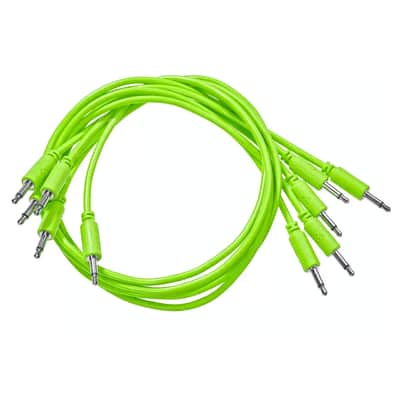 Black Market Modular Eurorack Patch Cables (100cm - Glow in the dark - 5 Pack) image 1