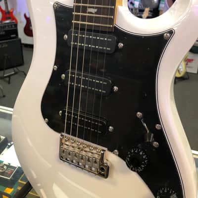 PRS SE NF3 Bolt On Electric, White Pearl with Gig Bag image 4
