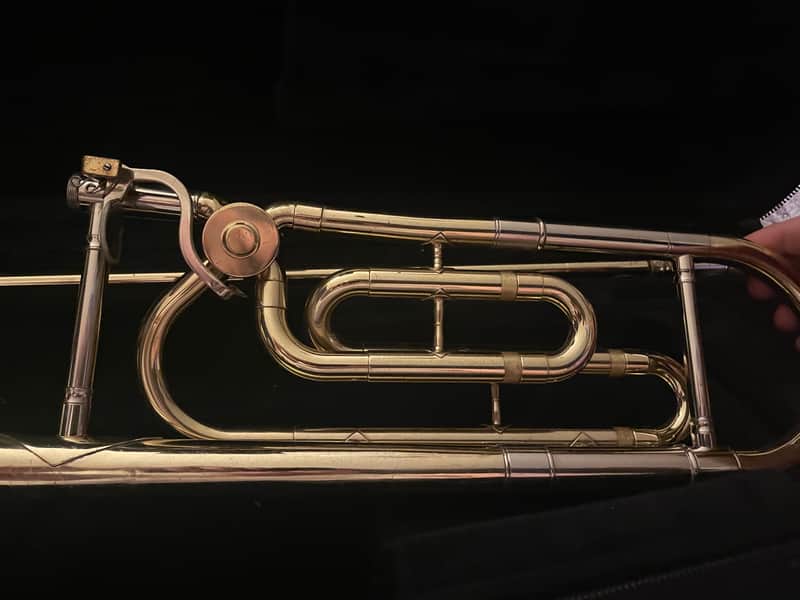 King 607F Legend Series Step-Up Tenor Trombone with F-Rotor 2010s - Clear-Lacquered Brass image 1