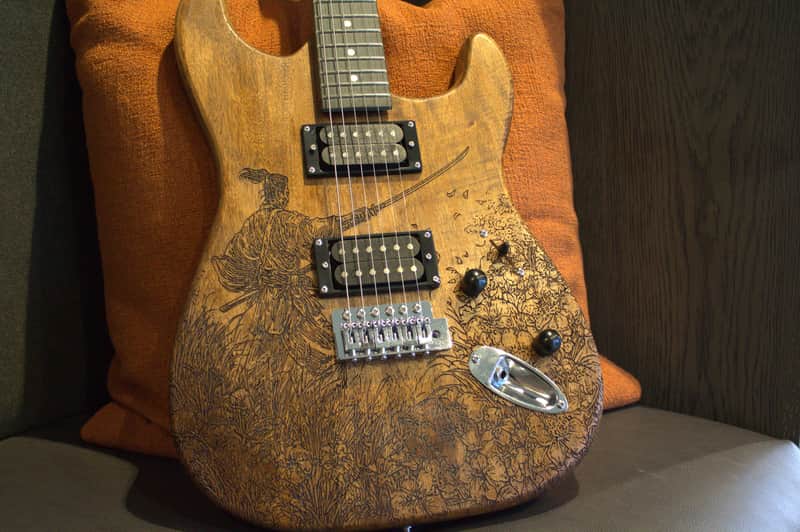 Samurai In the Garden - Handcrafted Electric Guitar- Dead End Guitar image 1