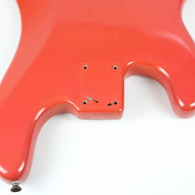 1961 Vintage Fender Precision Bass BODY Fiesta Red Re-Fin P-Bass USA 1960s Pre-CBS image 13