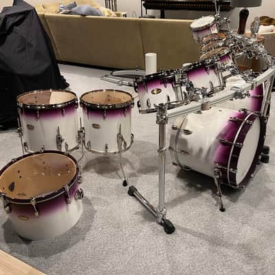 Pearl Masterworks - Mike Portnoy Mike Mangini Custom Piano White Purple Fade Lacquer image 2