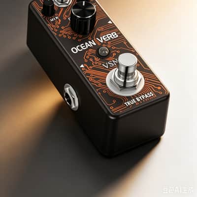 STAX LEF-3800 Digital Reverb Pedal Guitar Ocean Verb Pedal Room Spring Shimmer 3 Modes Wide Range With Storage Of Timbre Pedal--Shipped from Irvine Warehouse in California by USPS image 3