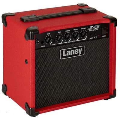 Laney LX15 15-Watt 2x5" Bass Combo, Red image 1