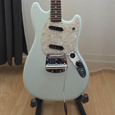 Fender American Performer Mustang with Rosewood Fretboard 2018 - Present - Satin Sonic Blue image 1