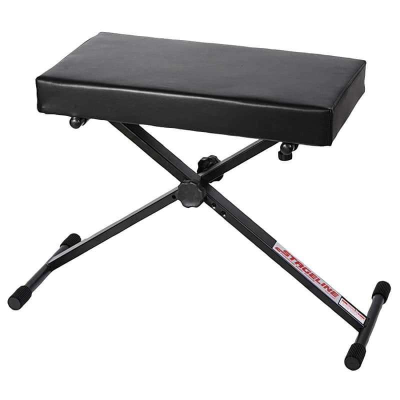 Stageline KB51 Adjustable X-Type Padded Keyboard Bench image 1