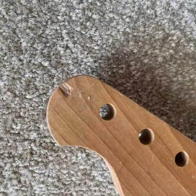 Roasted Maple Wood Telecaster Tele Style Guitar Neck, 21 Frets Fingerboard image 8
