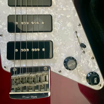Ernie Ball Music Man 2014 Albert Lee Signature SSS P90’s / MM90’s Hard Tail Cherry Burst image 6