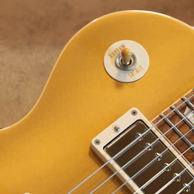 2012 Gibson Custom Shop 1954 Reissue Les Paul Standard BurstBuckers Electric Guitar Goldtop + COA OHSC image 3
