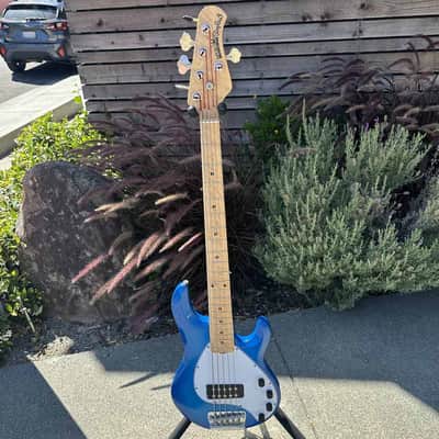 Ernie Ball Music Man 1989 5-H StingRay 5 5-String Bass w/ Original Case - Rare Color Blue Burst (Pre-Owned) image 2