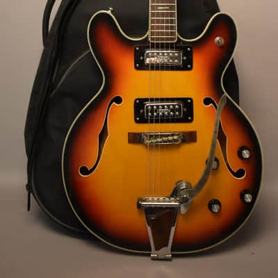 1970s Aria Diamond 5102T Hollowbody Electric Guitar Sunburst MIJ image 1