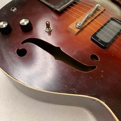 Kay Harmony Regal Archtop 1950s Refurbished With Silverfoils - Rockabilly Rat Rod image 8