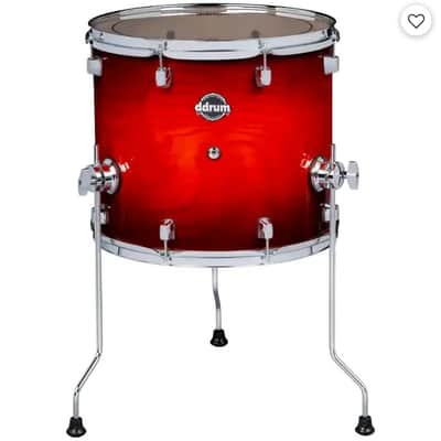ddrum Dominion 16x18 FloorTom, Red Burst, New image 2