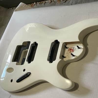 2000's Indonesia Ibanez S7320 7 String White Guitar Body ZR Tremolo Ready image 3