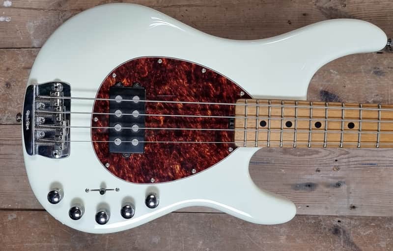 Ernie Ball Music Man Sterling 4 H with Maple Fretboard 2000 - 2018 - White image 1