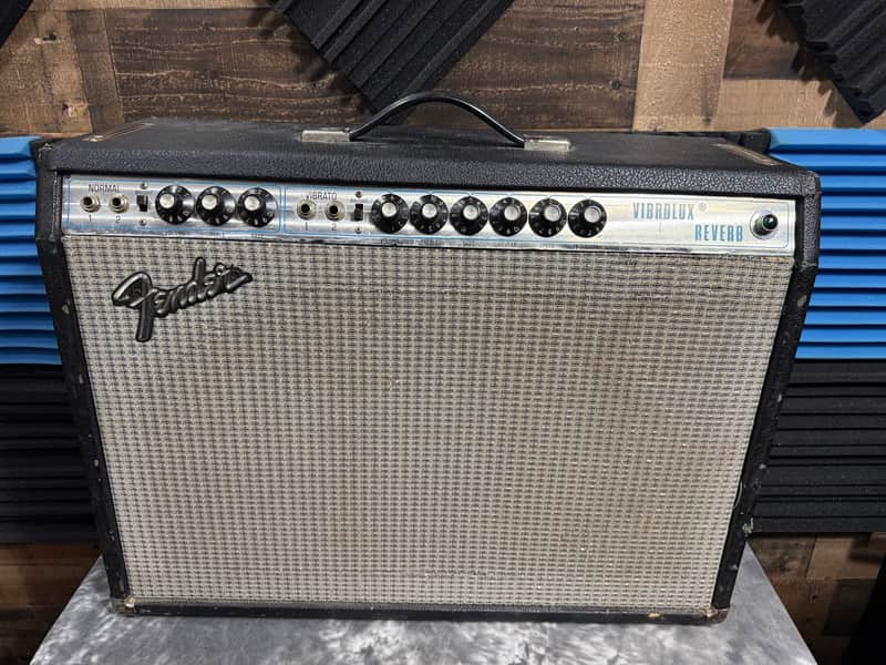 Fender Vibrolux Reverb 2-Channel 35-Watt 2x10" Guitar Combo 1970 - 1980 - Silverface image 1
