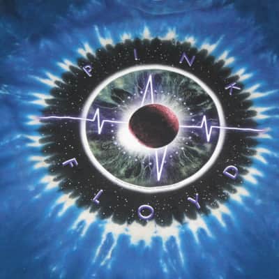 near new (worn once) Liquid Blue (shirt maker brand) Pink Floyd Pulse Concentric Tie-Dye T-Shirt, Men's XL, 100% Pre-Shrunk Cotton, Short Sleeve 2020s - Tye Dye: Blue, White, Purple / Graphic: Pupil, Space, Ocean (black, white, red, blue, green, purple) image 3