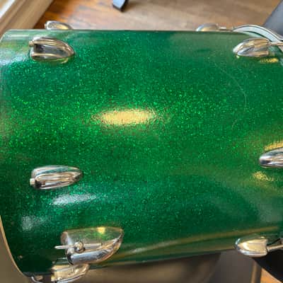 Slingerland Floor Tom 1960-1970 - Green Sparkle image 6