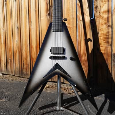 Dean USA Vengeance V Silverburst 6-String Electric Guitar w/ Hard Case (2024) image 9