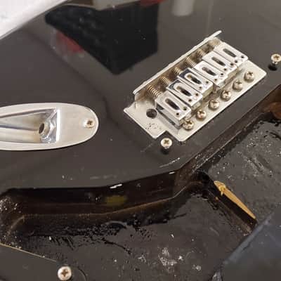 2000 Squier Stratocaster Special Edition SE Full Thickness Body Black image 4