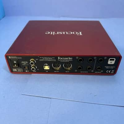 Focusrite Scarlett 6i6 2nd Gen USB Audio Interface 2016 - 2018 - Red / Black image 2