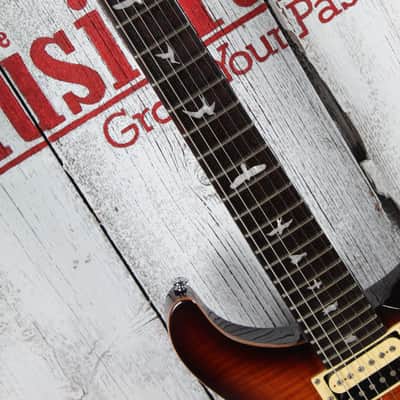 PRS 2014 SE Custom 24 Electric Guitar Flame Maple Top Tobacco Sunburst image 9