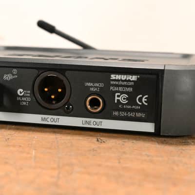 Shure PGX4 Wireless Diversity Receiver - H6 Band: 524-542 MHz (NO PSU) CG01QYQ image 6