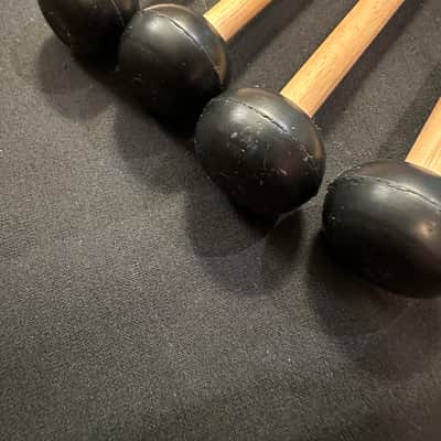 Medium-Hard Rubber Mallets on Birch Shafts, 2 PAIRS, 16.5" x 1" - NEW image 5