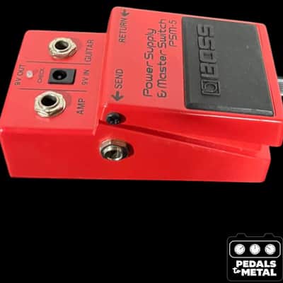 Boss PSM-5 Power Supply & Master Switch (Red Label) 1984 - 1990 - Red - X17876 image 5