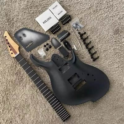 White Aluminum Guitar Body with Neck DIY Project image 6