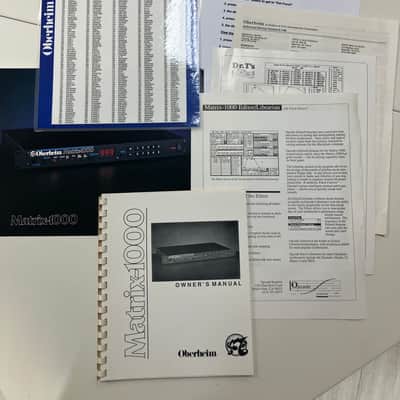 Oberheim Matrix 1000 - MINT - White + eprom 1.20 + user manual & extras image 6