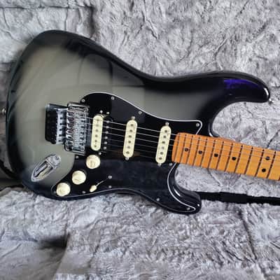 2021 Fender American Ultra Luxe Stratocaster HSS Floyd Rose Silverburst w/OHSC image 2
