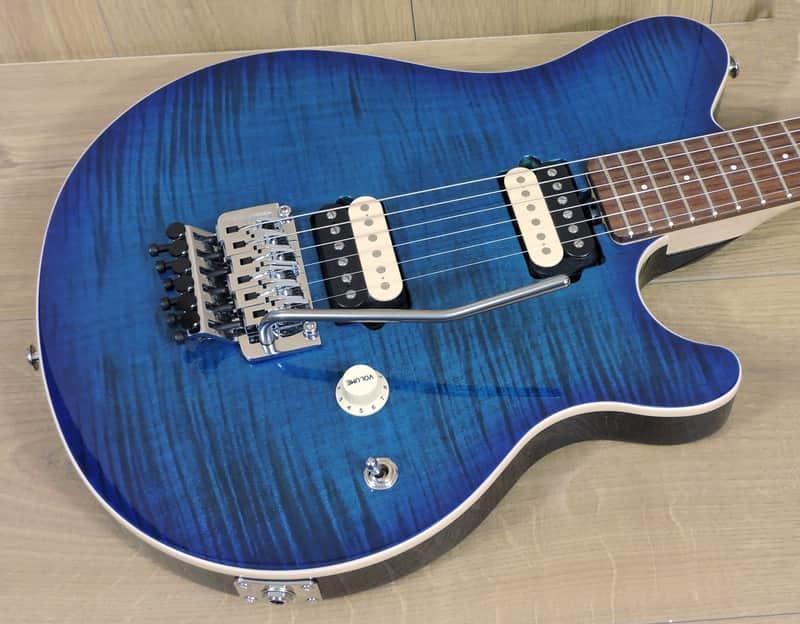 Musicman AXIS Balboa Blue Burst Flame image 1