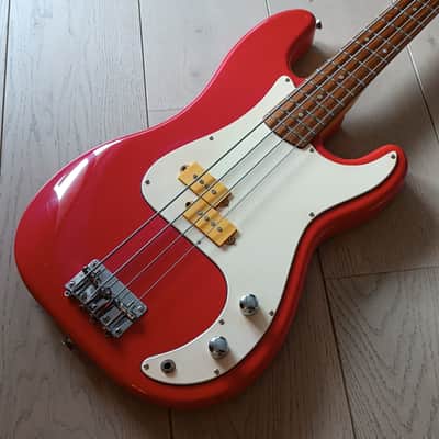 Sunn Fender Mustang Bass 1980s - Red image 1