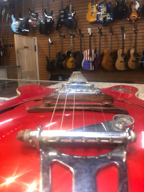Crestwood Astral II 1970's Red Jack White Played one Made in Japan image 1