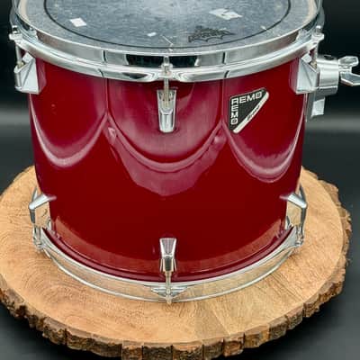 Remo Bravo 13x11" Floor Tom Acousticon R - 1990s - Deep Red Quadura image 6