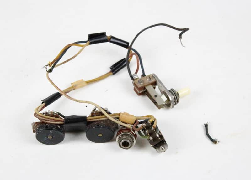 1963 Fender Jazzmaster Wiring Harness CTS Pots, Switch, Wires ~All Original~ USA 1960s Pre-CBS L-Series image 1