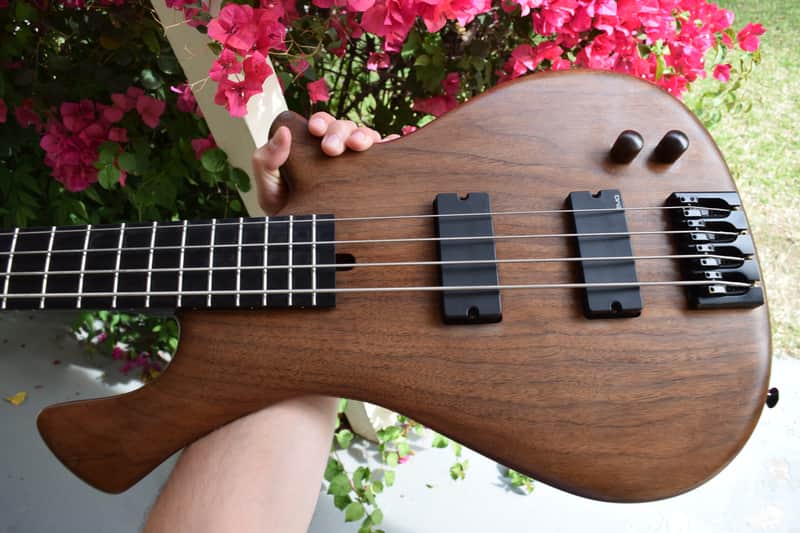Warmoth Jazz Bass, Custom built solid walnut body! Wenge neck and ebony board, EMG's , Sweet! image 1