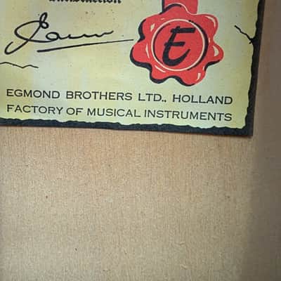 c.1960s Egmond 105/0 Parlor Guitar, Made in Holand image 4