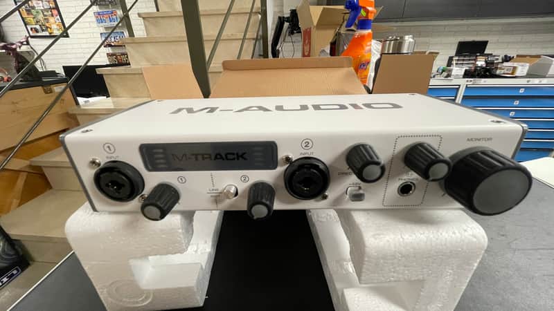 M-Audio M-Track II USB Audio Interface 2010s - Silver image 1
