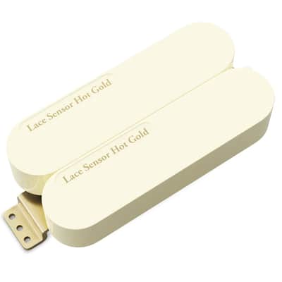 Lace Hot Gold Dually 12k Neck Humbucker Pickup, Cream, 22051-03 image 2