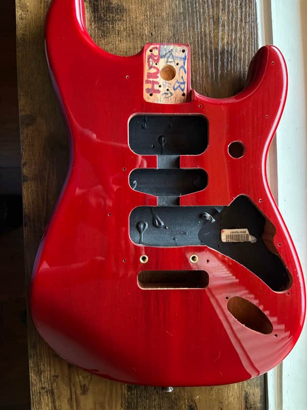 Fender Player II Strat Series Body Chambered Mahogany Trans Cherry Burst image 1